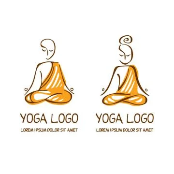Yoga Studio Logo Stock Illustration