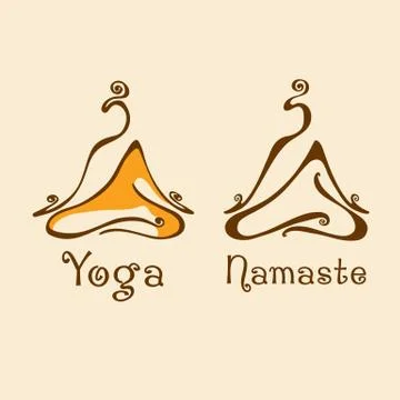 Yoga Studio Logo Stock Illustration