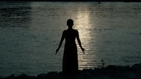 Yoga at sunset Stock Footage 67298964