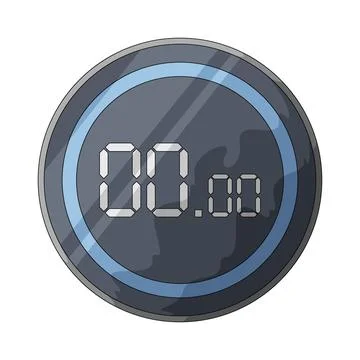 Yoga timer illustration Stock Illustration