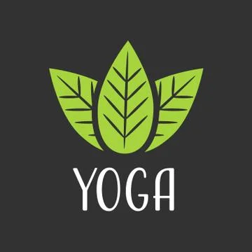 Yoga vector logo Stock Illustration