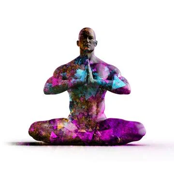 Yoga Wallpaper Stock Illustration