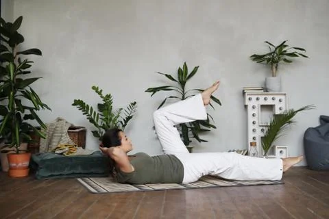 Yoga workout Stock Photos