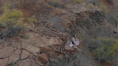 Yogi sitting on the rock Stock Footage 120567374