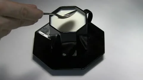 Yogurt and  a spoon Stock Footage 10825761