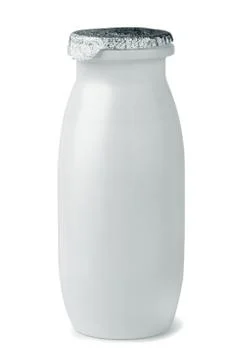 Yogurt bottle Stock Photos
