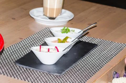 Yogurt Dips Foto stock