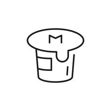 Yogurt Icon Stock Illustration
