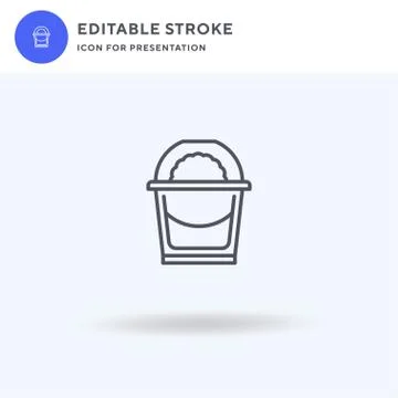 Yogurt icon vector, filled flat sign, solid pictogram isolated on white, logo イラスト素材