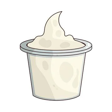 Yogurt illustration Stock Illustration