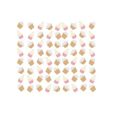 Yogurt pattern Stock Illustration