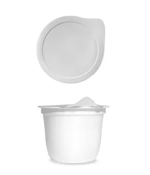 Yogurt plastic package vector illustration Stock Illustration
