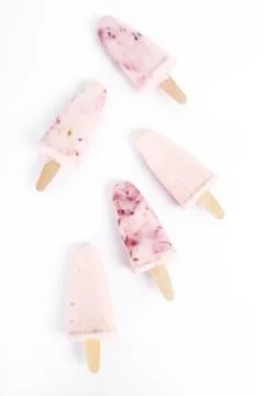 Yogurt popsicle Stock Photos