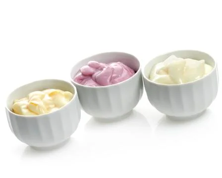 Yogurts Foto stock