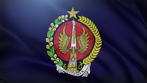 Yogyakarta flag Stock Footage 332259240