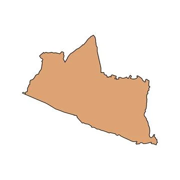 Yogyakarta map icon design Stock Illustration