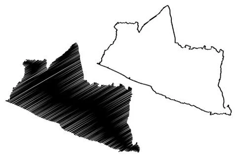 Yogyakarta map vector.... Stock Illustration