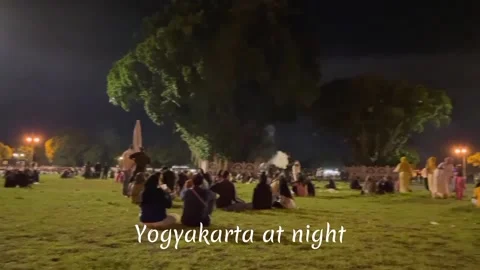 Yogyakarta at nigh Stock Footage 243684046