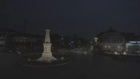 Yogyakarta night timelapse Stock Footage 310016620