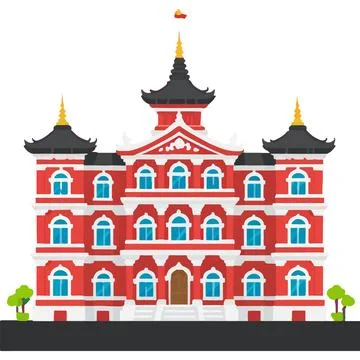 Yogyakarta palace java City Heritage Ilustración de archivo