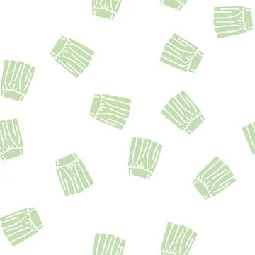 Yoke skirt glyph seamless pattern Illustrazione stock