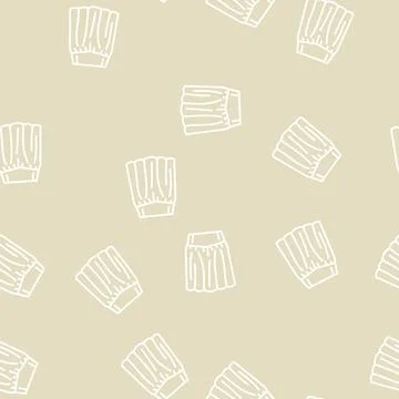 Yoke skirt line seamless pattern Stock Illustration
