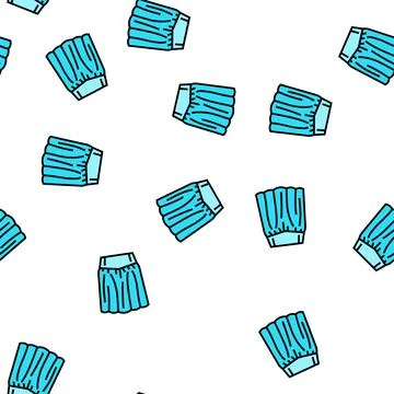 Yoke skirt vector seamless pattern Stock Illustration