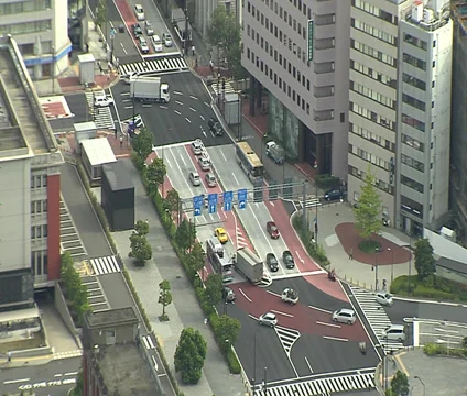 Yokohama intersection daytime timelapse Stock Footage 35256684