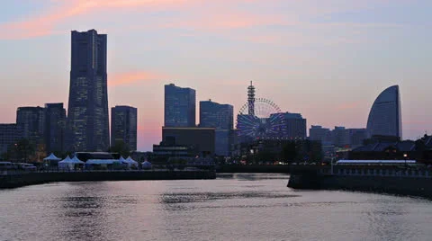 Yokohama, Japan Stock Footage 24478934
