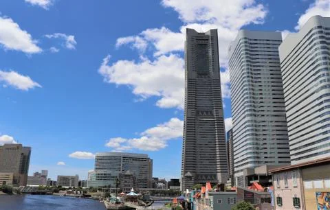 Yokohama landmark tower Stock Photos