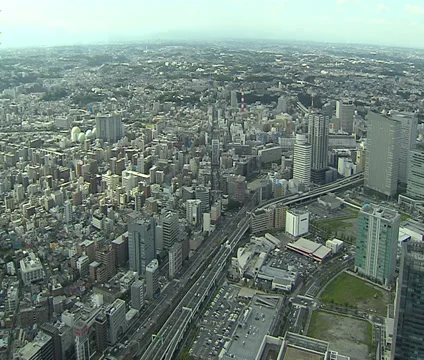 Yokohama skyline Stock Footage 35257359