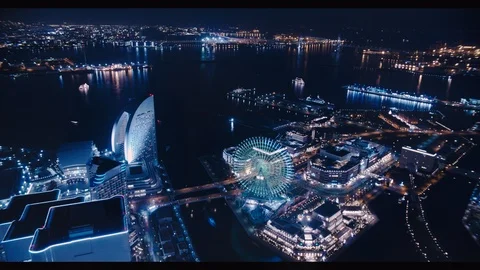 Yokohama timelaps1 Video stock 101204429