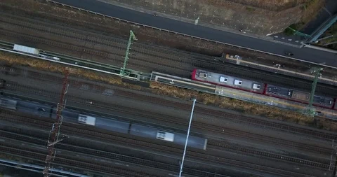 Yokohama Train with Skyline A 스톡 동영상 88518895