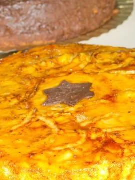 Yolk cake Foto stock