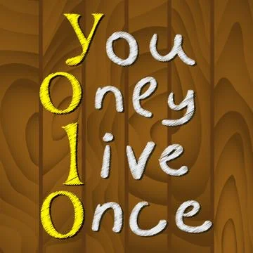 Yolo. Call to Action Stock Illustration