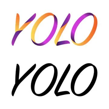 Yolo symbol background Stock Illustration