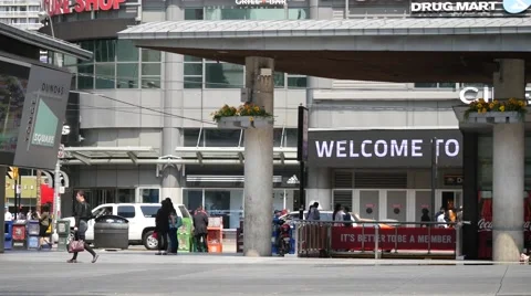Yonge Dundas Square, Toronto, Canada Stock Footage 50369668