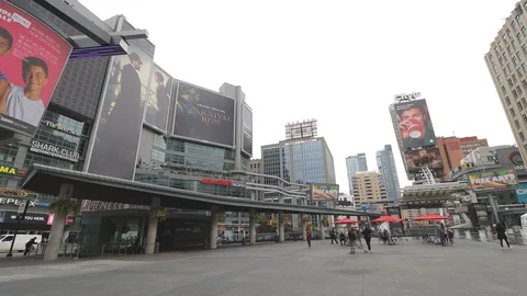 Yonge-Dundas Square, Toronto, Canada Stock Footage 118437395