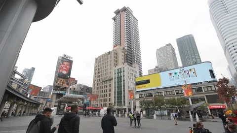 Yonge-Dundas Square, Toronto, Canada Stock Footage 118437789