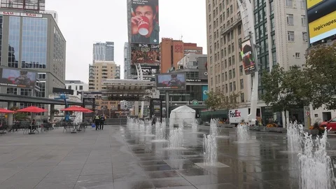 Yonge-Dundas Square, Toronto, Canada Stock Footage 118438346