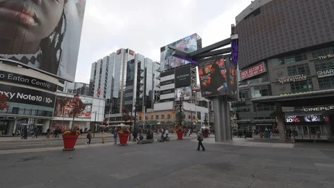 Yonge-Dundas Square, Toronto, Canada Stock Footage 118440128