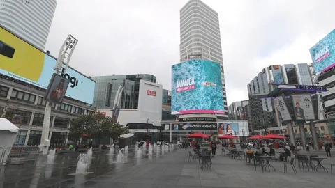 Yonge-Dundas Square, Toronto, Canada Stock Footage 118440610