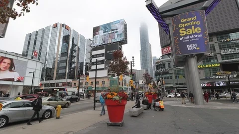 Yonge-Dundas Square, Toronto, Canada Stock Footage 118442377