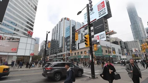 Yonge-Dundas Square, Toronto, Canada Stock Footage 118442413