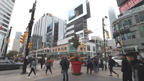 Yonge-Dundas Square, Toronto, Canada Stock Footage 118442835