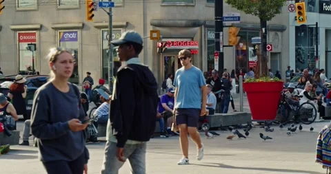 Yonge-Dundas Square in Toronto. Stock Footage 278047357