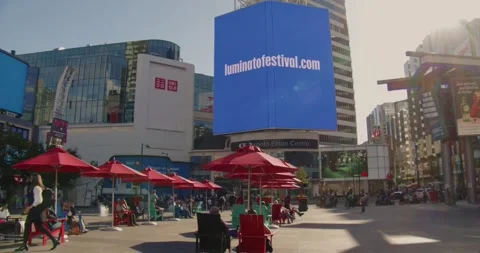 Yonge-Dundas Square in Toronto. Stock Footage 278182183