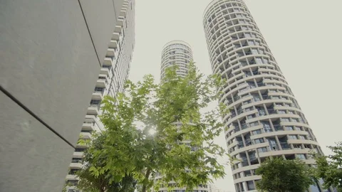 Yoo Buildings - Tel Aviv Stock Footage 93725053