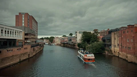 York Boat Ride Stock Footage 210888400
