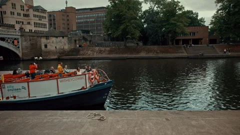 York Boat Ride Stock Footage 214440002